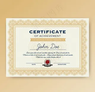 荣誉证书模板图片