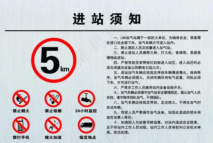 加油站进站须知图片(6693x4724)psd模版下载