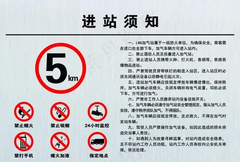加油站进站须知图片