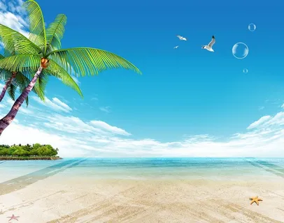 夏日海洋背景图片