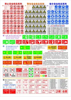禁止 警告 指令 安全标志图标图片