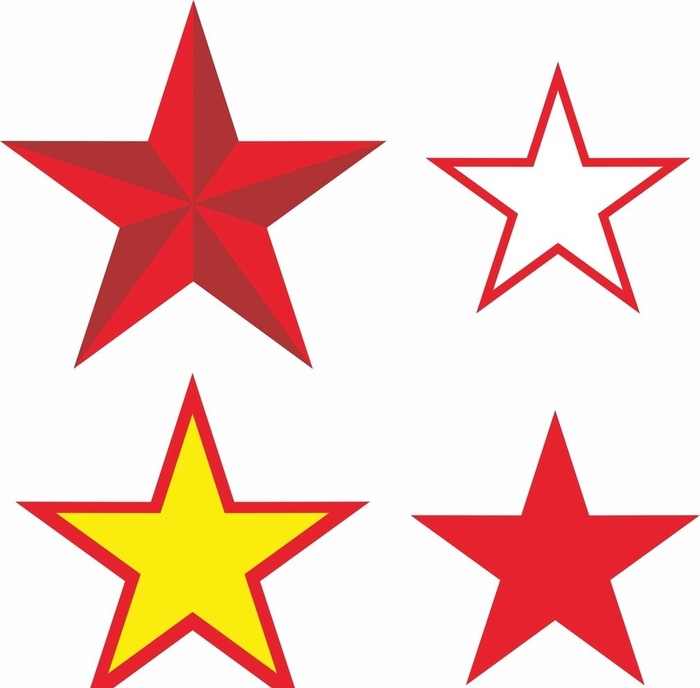 五角星图片cdr矢量模版下载