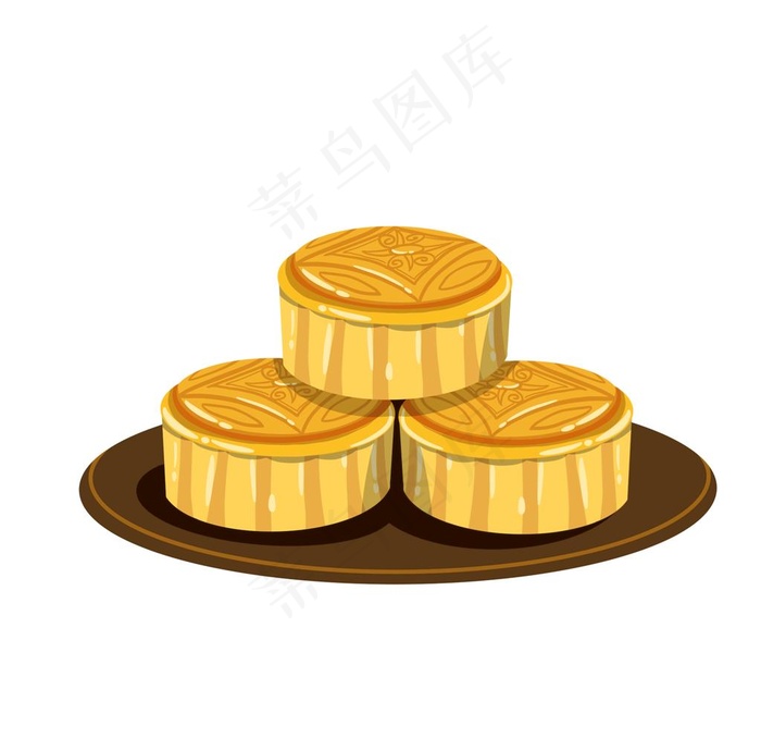 手绘月饼图片psd模版下载