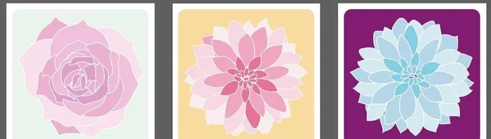 花朵图片ai矢量模版下载