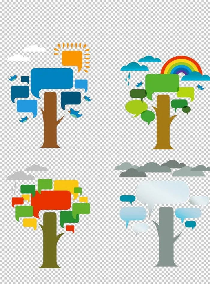 创意智慧树科技树PNG素材图片(5100x6600)