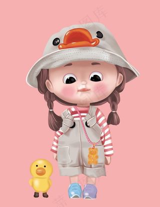 卡通小女孩图片