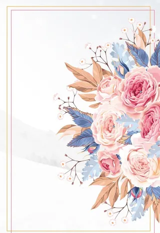 手绘花边底纹背景图片