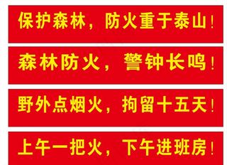森林防火横幅图片