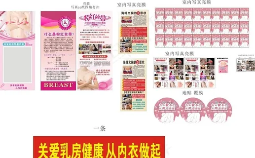 粉红丝带  乳房特护 海绵文胸图片