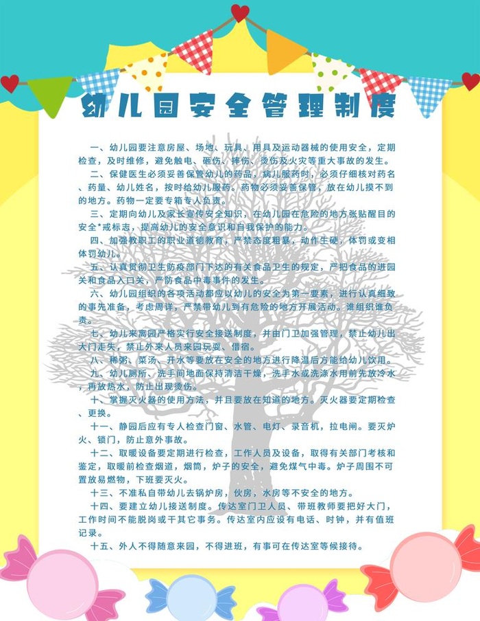 幼儿园安全管理制度图片(3543x4724)psd模版下载