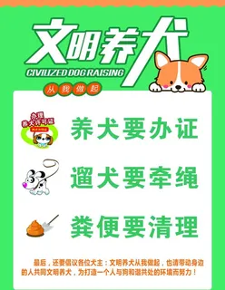文明养犬图片
