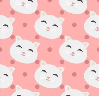 可爱卡通矢量猫图片