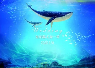 深海海洋婚礼背景图片