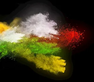 彩色粉尘烟雾         图片
