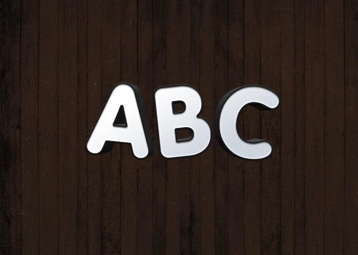 立体字样机图片