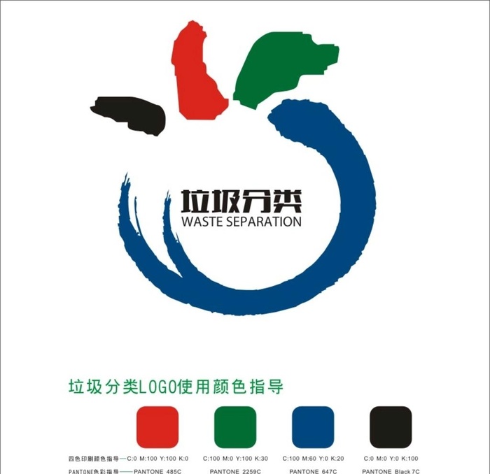 垃圾分类LOGO图片cdr矢量模版下载