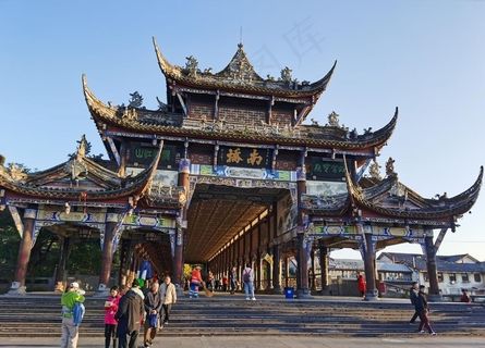 都江堰南桥图片
