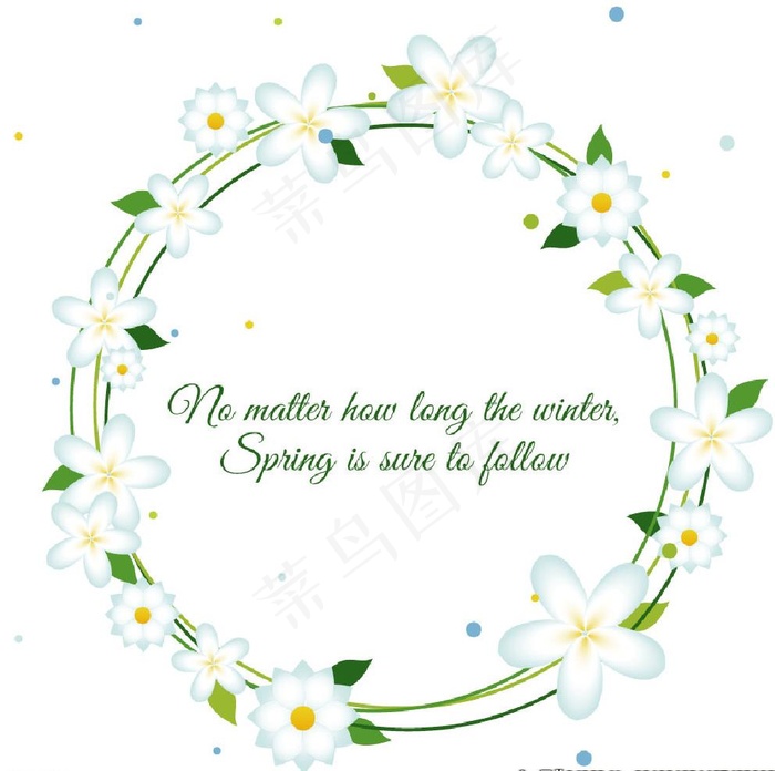 春天花边框图片