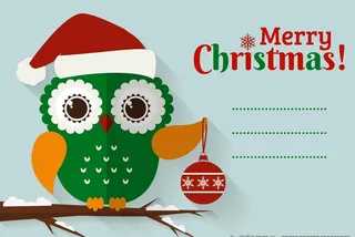 卡通动物圣诞图片