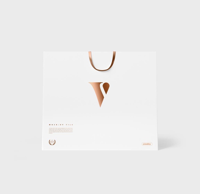 精致礼品盒手提袋包装模型样机图片