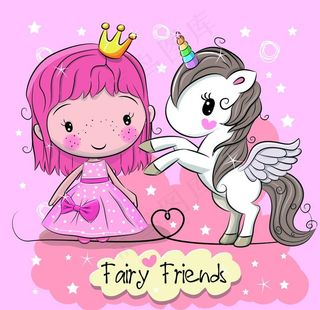 公主与独角兽图片