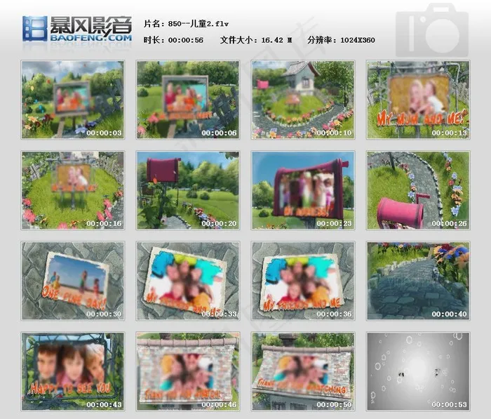 儿童生日AE模板