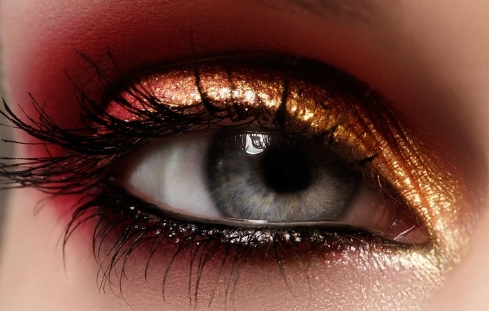 睫毛眼影图片