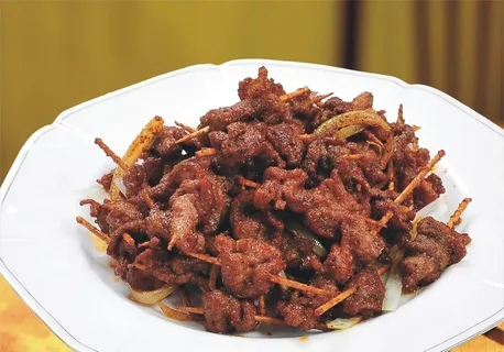 牙签肉图片 牙签肉图片