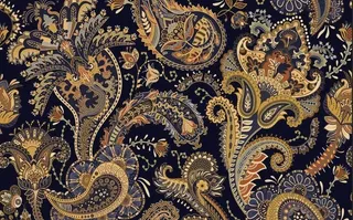 数码印花 腰果花图片