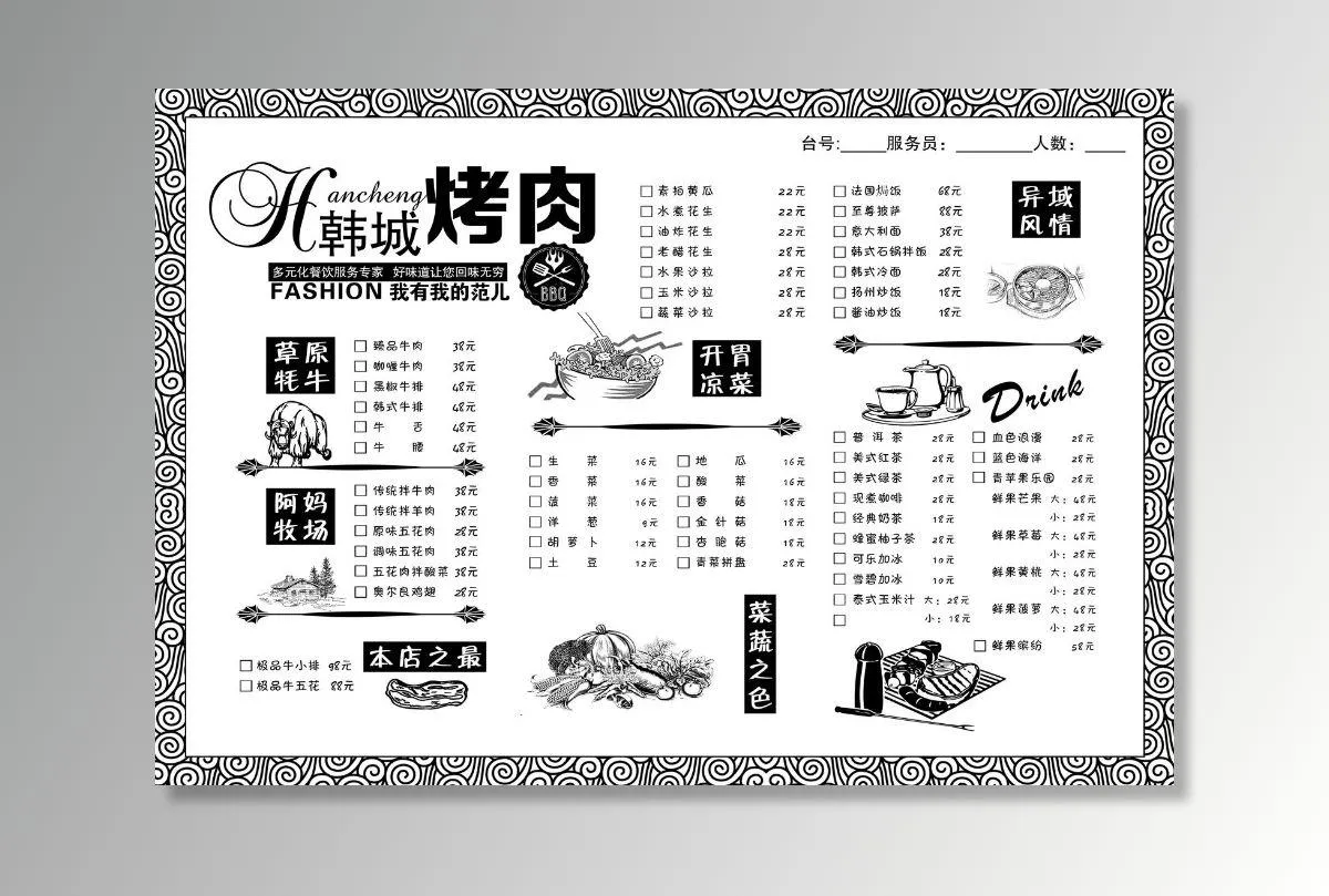韩城烤肉点菜单图片(5031x3437)