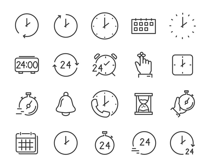 时间logo图标图片eps,ai矢量模版下载