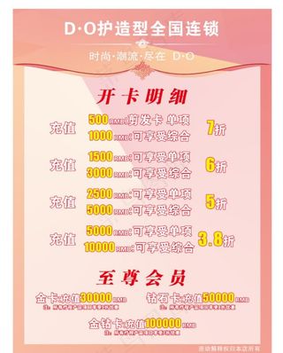 开卡明细 价格表图片