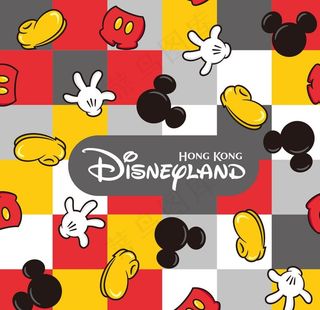 迪士尼米奇米妮格子印图片