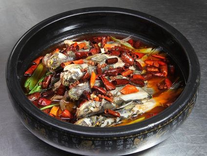 香辣嘎牙子鱼图片