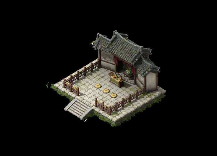 游戏房屋建筑物元素图片(1600x1200)psd模版下载