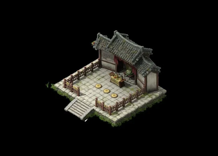 游戏房屋建筑物元素图片(1600x1200)psd模版下载