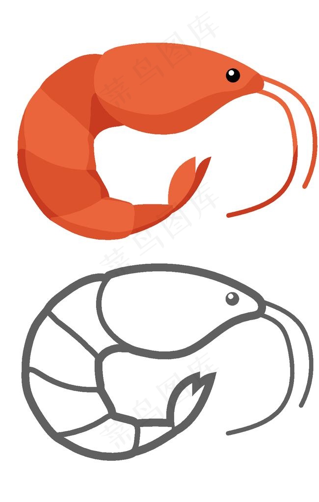 手绘卡通海鲜图片