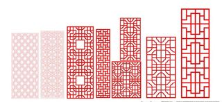 中式雕刻花窗图片