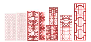 中式雕刻花窗图片