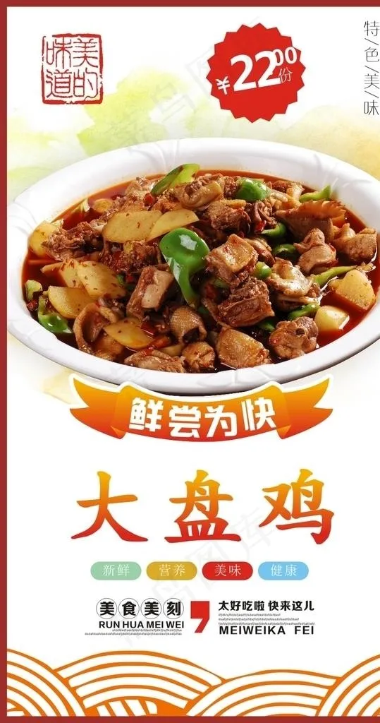 大盘鸡图片cdr矢量模版下载