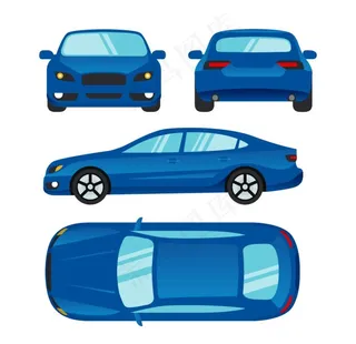 蓝色汽车图片