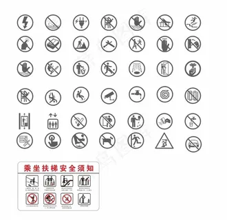 标识标牌常用图标图片