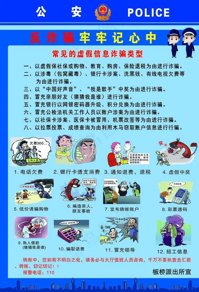 反诈骗宣传图片(3937X5512(DPI:200))psd模版下载