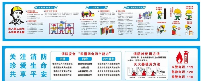 文明施工 工地围挡图片cdr矢量模版下载