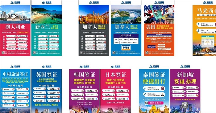 出国旅游签证办理图片