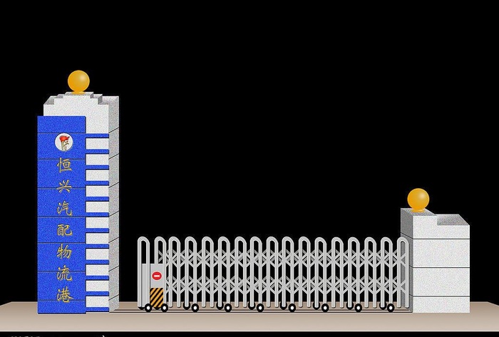 效果图电动门图片
