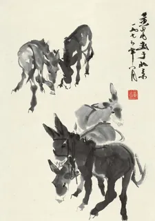 五驴图图片