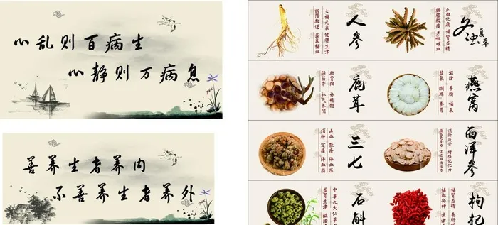中医图片cdr矢量模版下载