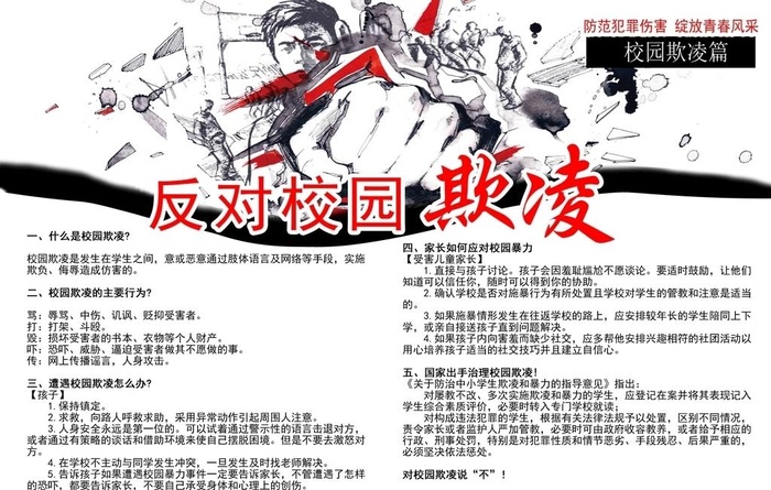 校园欺凌篇图片ai矢量模版下载