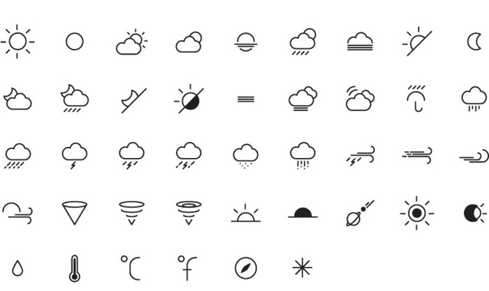 精致气象图标矢量素材图片